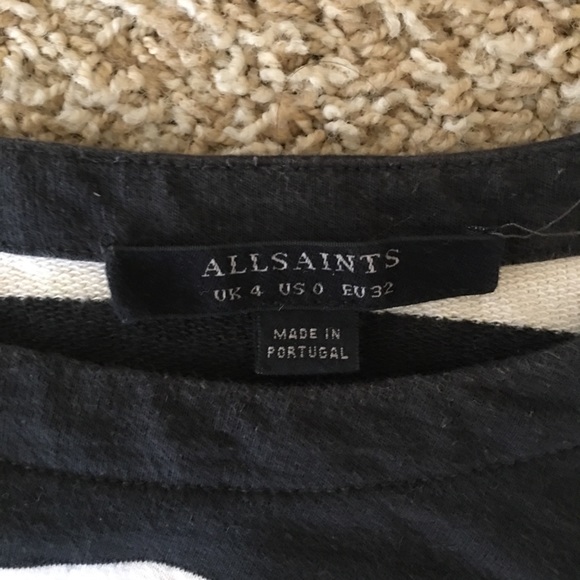 All saints Lea malt stripe dress - Picture 3 of 4